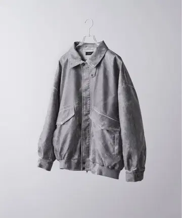 [ CLEL ] 하이 빈티지 디자인 인조 가죽 블루종