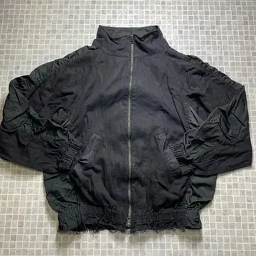 [ 새상품급 ] CIAOPANIC 차오패닉 나일론 절개 개더 블루종 블랙