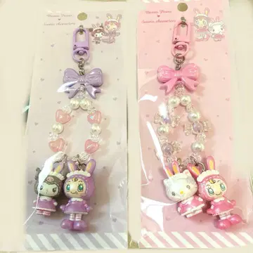 산리오 x 메조 피아노 키티 쿠로미 2개 키링 익명 배송 묶음 판매