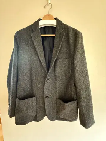 무인양품 재생 울 혼방 자켓 신사 M 블랙