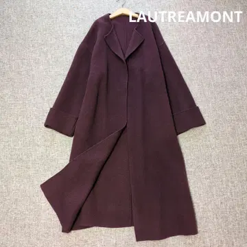 로트레아몽 최근 모델 노카라 리버 코트 고급 울 루즈핏