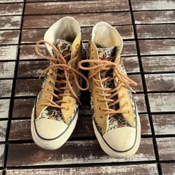 CONVERSE ALL STAR HI 꽃무늬 베이지 24cm
