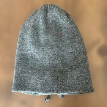 RACAL 그레이 니트 모자 드로우 스트링