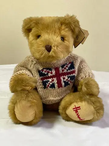 해롯 테디베어 봉제 인형 유니언 잭