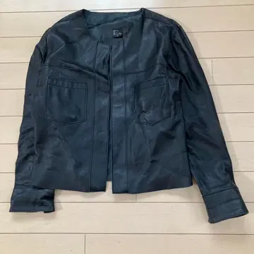 11.27 가죽 자켓 블랙 XS