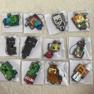 후류 복권 마인크래프트 이어지는 러버 스트랩 8종 묶음 판매