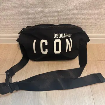 [ 새상품급 ] 디스퀘어드 ICON 바디백 힙색 블랙