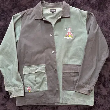 RIPNDIP 고양이와 버섯 자수 자켓