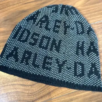 Harley-Davidson 니트 모자 원사이즈 블랙 그레이