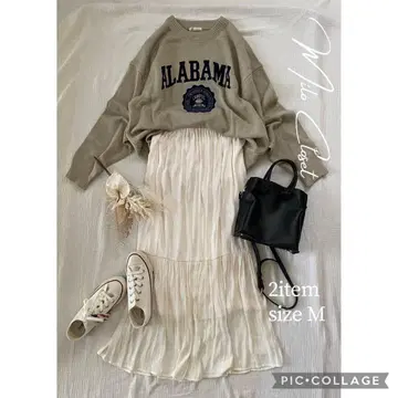 연한 모카 카세트 여성용 의류 묶음 판매 코디 판매 셋업 성숙 캐주얼