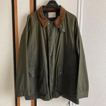 Walls 올리브색 오일드 헌팅 자켓
