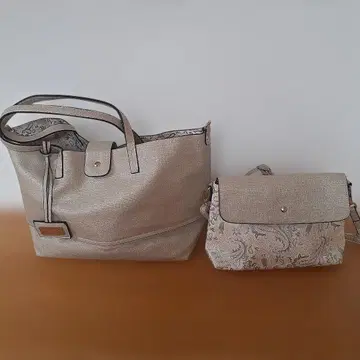 m.f.editorial 베이지 토트백&숄더백 2세트