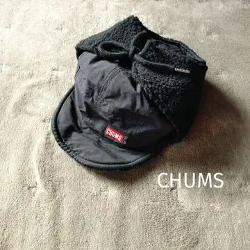새상품 CHUMS 플리스 포함 플라이트 캡 블랙