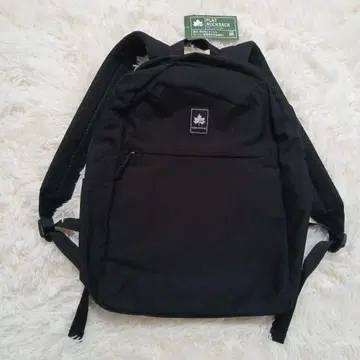 LOGOS 블랙 플랫 럭색