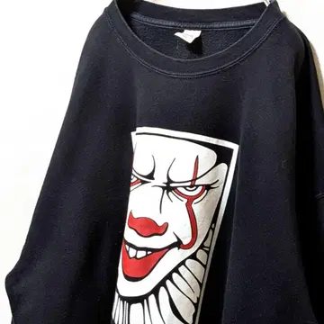 프룻 오브 더 룸 FEAR 페니와이즈 빅 로고 맨투맨 블랙 구제 의류