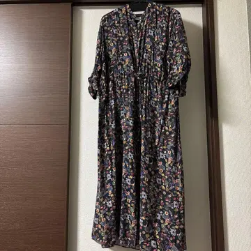 BEAUTY&YOUTH 보태니컬 무늬 셔츠 원피스 7부 소매