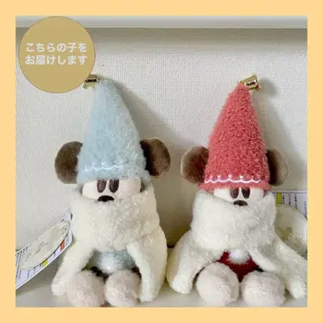 디즈니 크리스마스 릴린린 인형 배지 스카이블루 빨간색