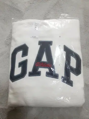 GAP 화이트 후드티 완판템 남성용 S 사이즈