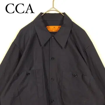 CCA 네이비 긴팔 워크 셔츠 M 사이즈 USA 제조