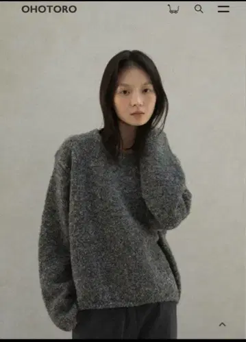OHOTORO Fluffy Mix 니트 스웨터