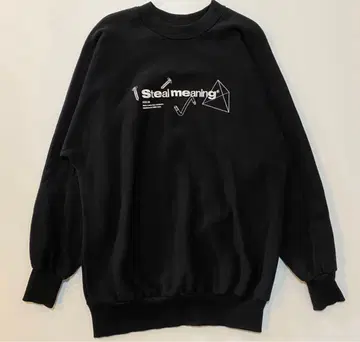 STEAL MEANING GAPT ESTABLISHED 맨투맨 블랙