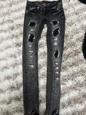 d.i.a.JEANS 데미지 스키니 데님 블랙