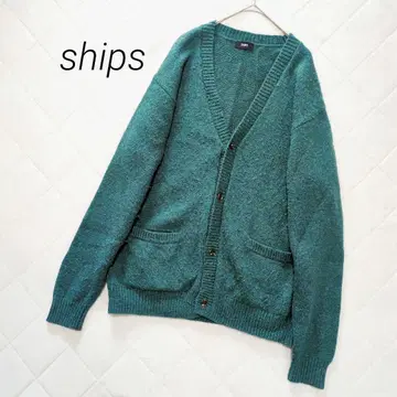 SHIPS 쉽스 니트 가디건 리브 오버 사이즈 L