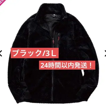 다이아 플리스 안감 알루미늄 자켓 미사용 새상품 3L 블랙