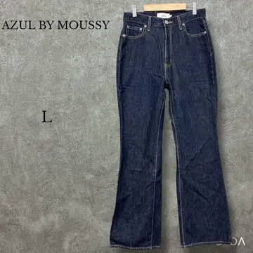 아줄바이마우지 [ L ] 하이웨스트 데님 팬츠 플레어 청바지