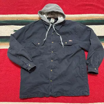 레어 2XL 자유의 여신 Dickies 후드 부착 라이트 아우터
