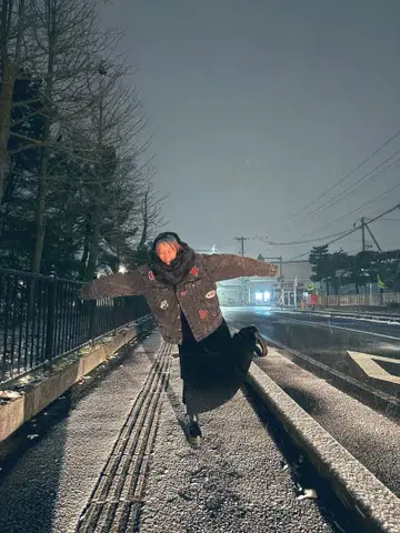 ROY reflect overjoy 와펜 데님 보아 자켓 + 파우치