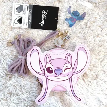 디즈니 엔젤 파우치 포함 스마트폰 숄더 스티치 시마무라