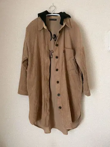 로데오 크라운즈 코듀로이 롱 셔츠