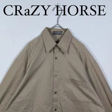 CRaZY HORSE 베이지 오버 사이즈 셔츠 M