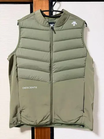 DESCENTE 다운 베스트 올리브 그린