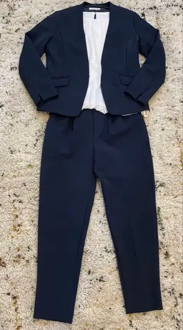 오피스 수트 셋업 네이비