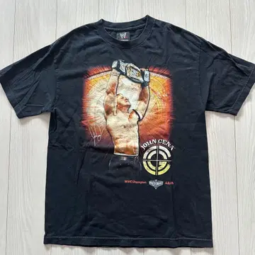 WWE 존 시나 JOHN CENA WWE 챔피온 티셔츠 L