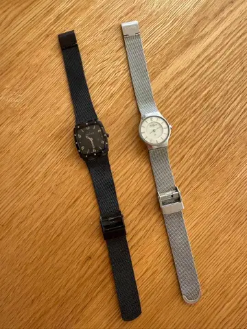 스카겐 여성용 손목시계 2개 세트