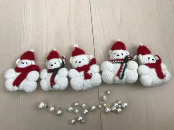 새상품급 핑크하우스 부속 눈사람 버튼 리메이크용