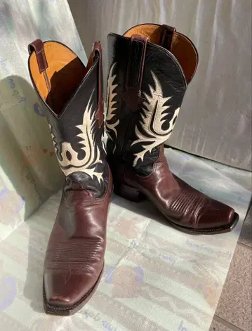 루케시(Lucchese) 웨스턴 부츠 브라운/블랙 27cm