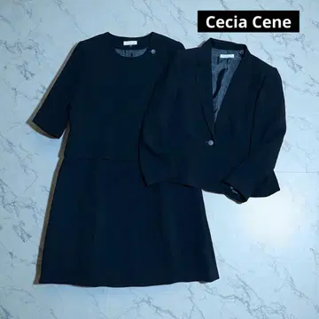 Cecia Cene 블랙 포멀 예복 원피스 자켓