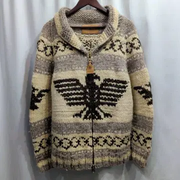 캐나다제 캐나디안 스웨터 집업 코위찬 니트 가디건
