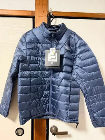 네이비 퀼팅 다운 자켓