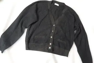 AUSTIN REED 폭스 혼방 루즈핏 니트 가디건 38