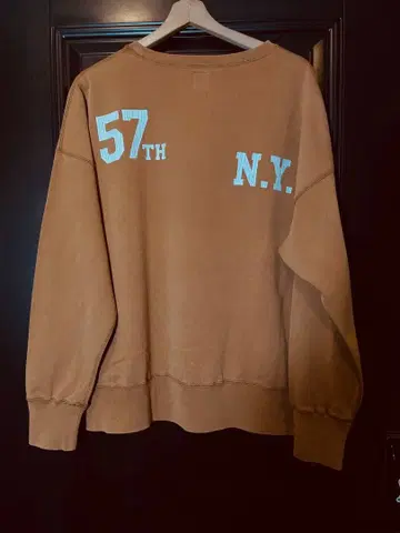 JOURNAL STANDARD VINTAGE 가공 로고 맨투맨 브라운