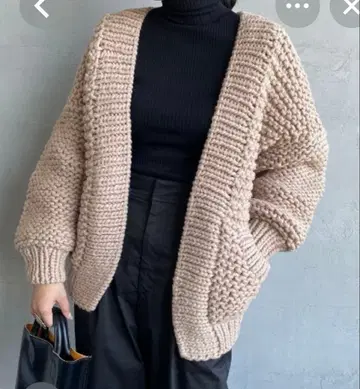 아뤼메일 핸드 니트 가디건 그레이