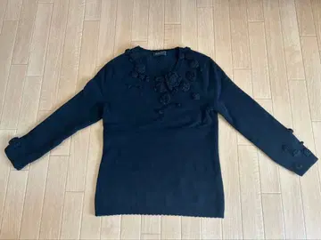 INGEBORG 블랙 긴팔 니트