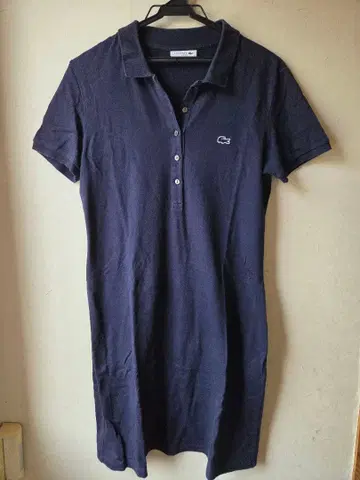 Lacoste 네이비 반팔 폴로 원피스