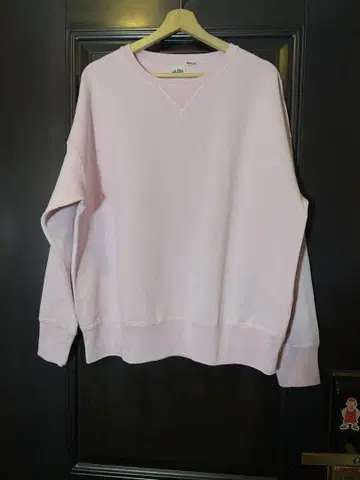 JOURNAL STANDARD 빈티지 가공 로고 맨투맨 핑크