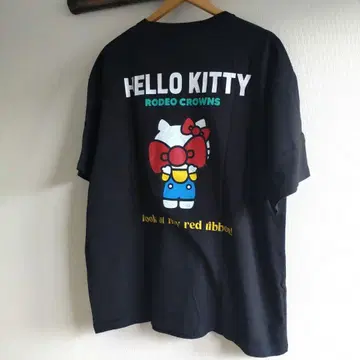 헬로키티 50주년 RODEOCROWNS 콜라보 티셔츠